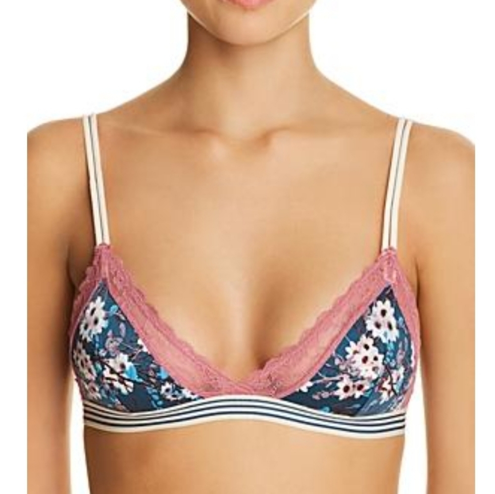 Sam Edelman Floral Triangle Bralette Large
